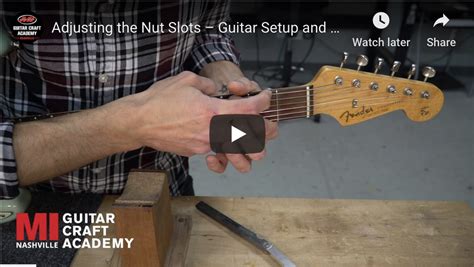 adjusting nut slots